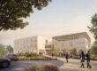 A computer-generated image of the proposed new arrival view at Trinity School