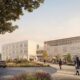 A computer-generated image of the proposed new arrival view at Trinity School