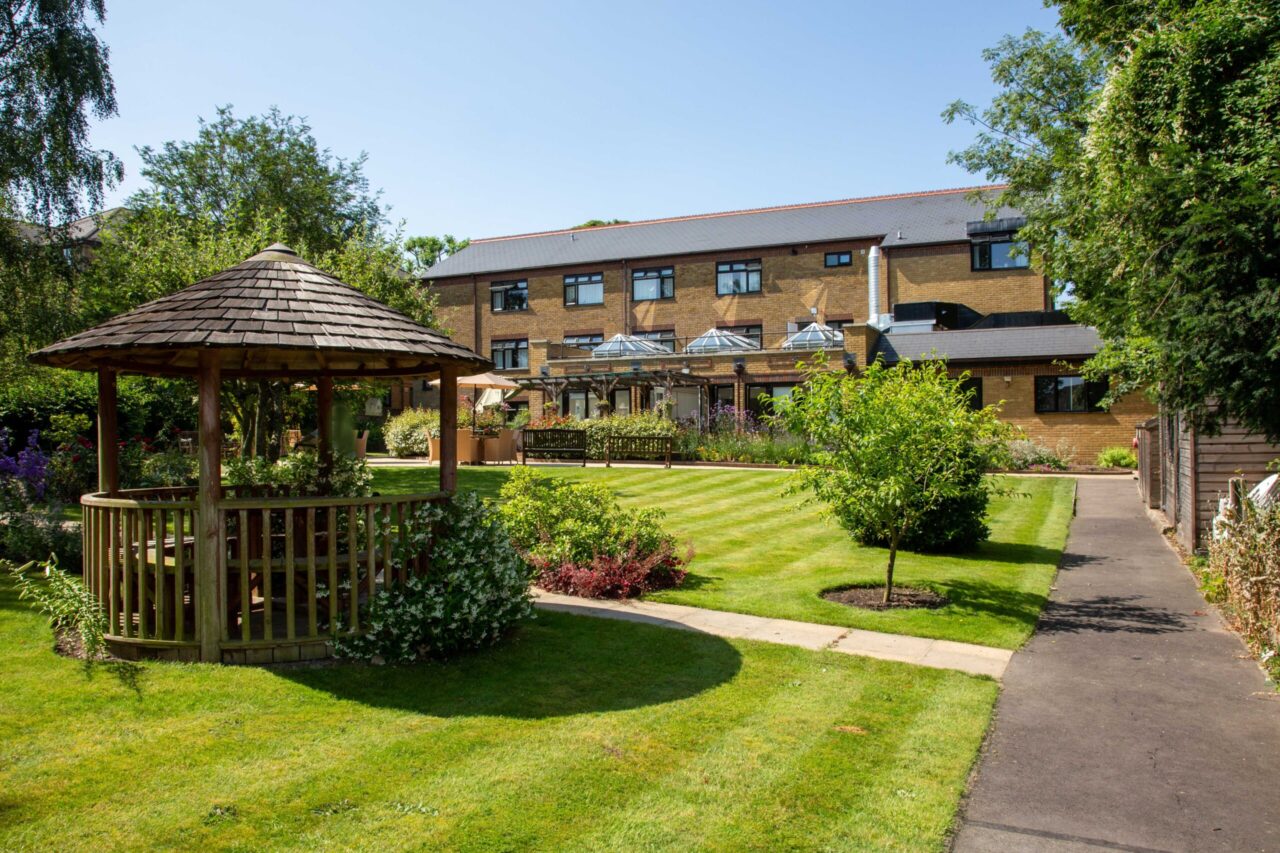 The large rear garden at Wilhelmina House in Croydon